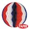 Beistle 12" Red, White & Blue Tissue Balls, 2ct.